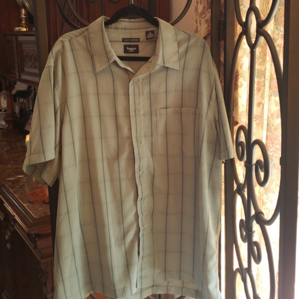 Mens short sleeve button up